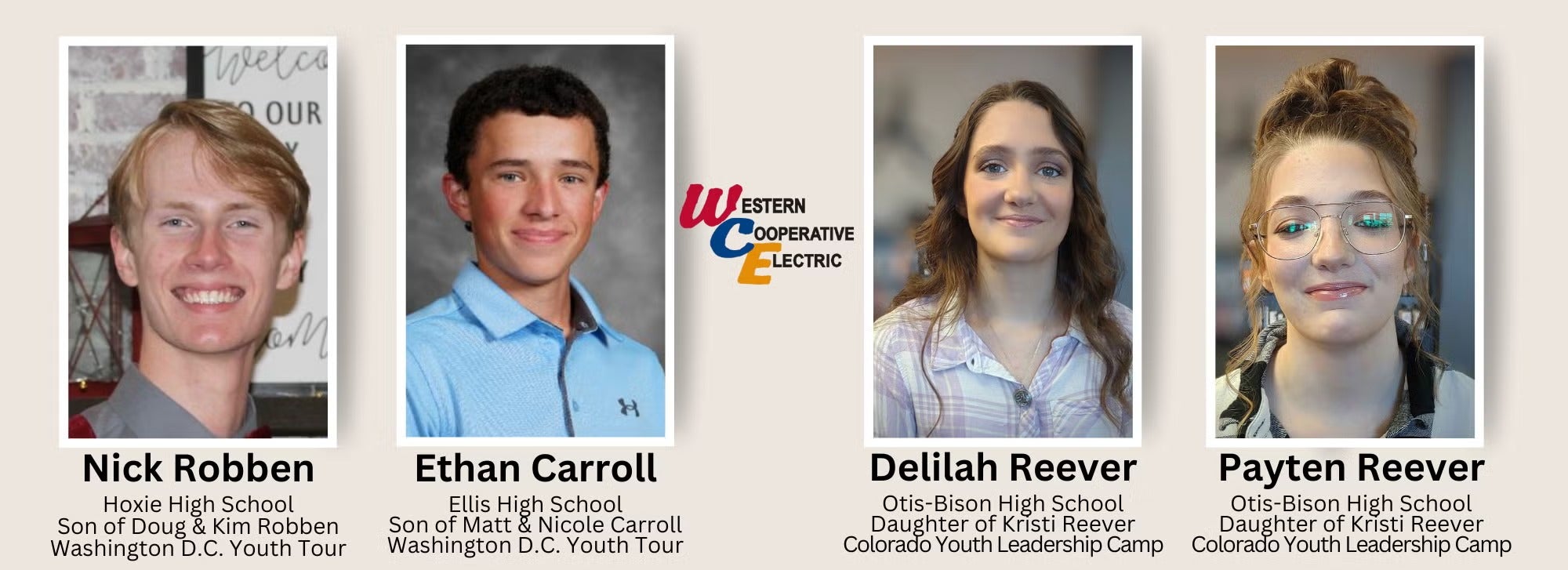 Four Local Students Selected for Youth Leadership Trips