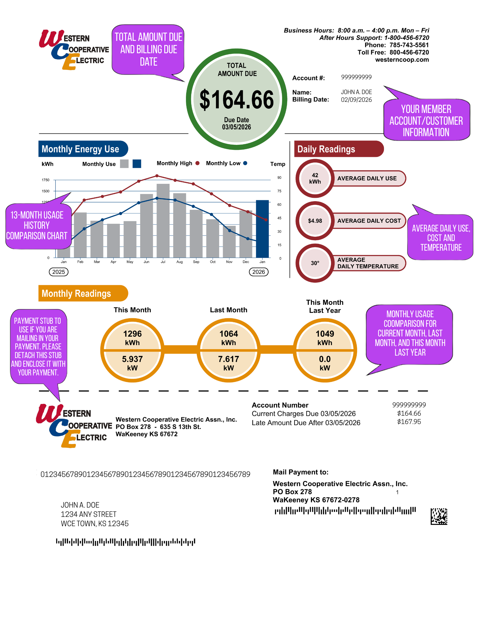 2026 New Bill Sample Page 1
