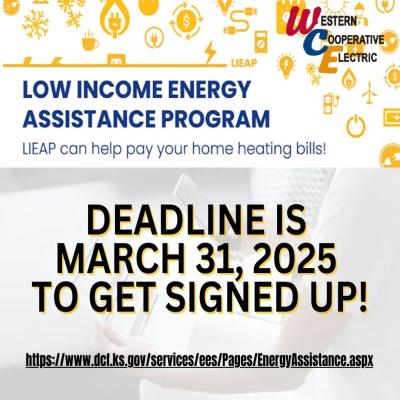 LIEAP Applications are DUE at the end of this month