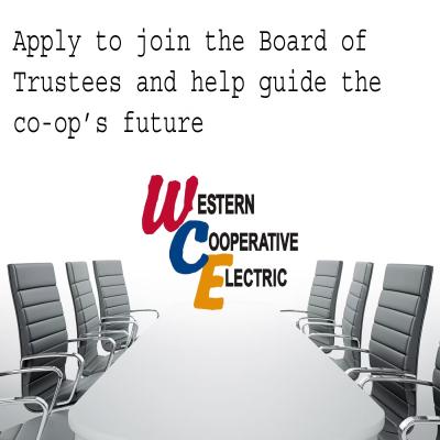 Now Taking Applications to Serve on the WCE Board of Trustees
