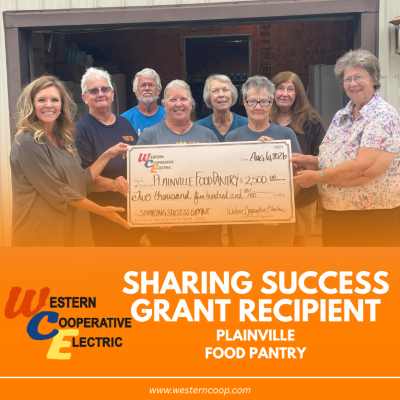 Pic of Plainville Food Pantry Grant Receipt 